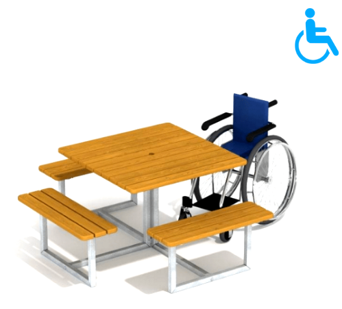 Стол с местом для инвалидной коляски GK0111